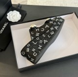 シャネル靴 CHANEL 2024新作 厚底ラインストーンスリッパ