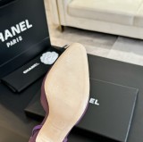 シャネル靴 CHANEL 2024新作 厚底ヒール スクエアトゥ カラーブロック 万能 ハイヒール バックスリップ レディース サンダル