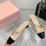 ミュウミュウ靴 Miu Miu 2024新作 春夏のポインテッドトゥキトゥンヒールトゥシューズとトゥサンダル