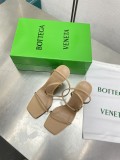 ボッテガヴェネタ靴 BOTTEGA VENETA 2024新作 ノットシリーズメタルヒール、ロープヒール、ダブルストラップサンダル、スクエアトゥスリッパ