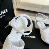 シャネル靴 CHANEL 2024新作 ロープロンバスプラットフォームウェッジサンダル