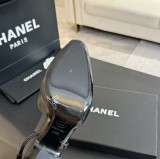 シャネル靴 CHANEL 2024新作 厚底ヒール スクエアトゥ カラーブロック 万能 ハイヒール バックスリップ レディース サンダル