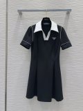 プラダ 2024FW 新商品シリーズ オープンカラー POLO ワンピース