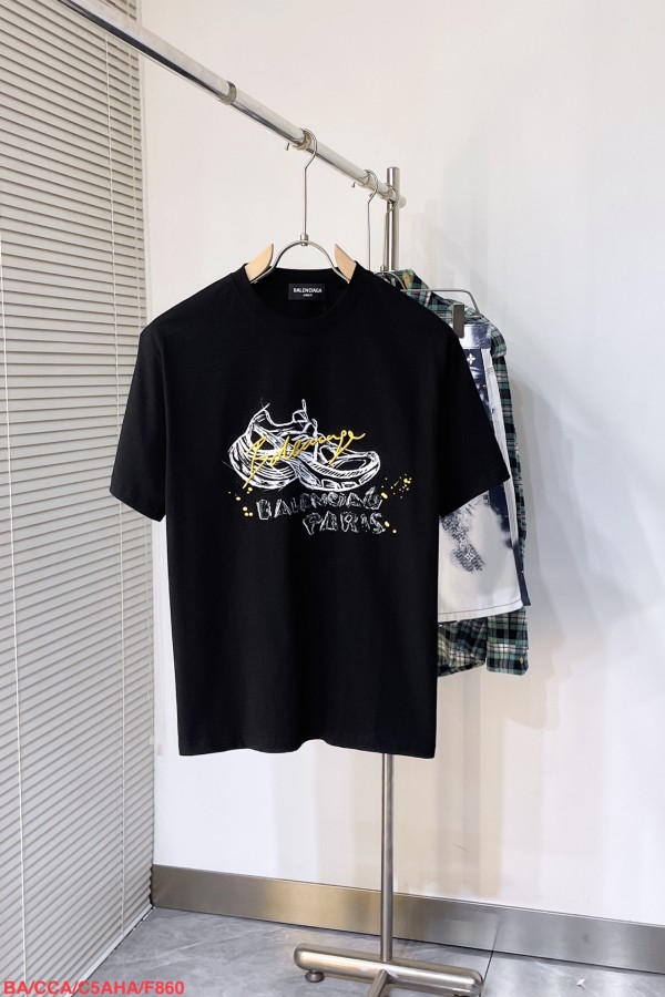 バレンシアガ服 BALENCIAGA 2024年新作 半袖Tシャツ