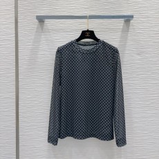 シャネル服 CHANEL 2024新作 プリントロングスリーブTシャツ