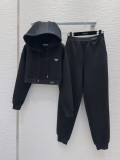 プラダ服 PRADA 2024新作 フード付きスウェットシャツセット