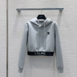 セリーヌ服 CELINE 2024新作 カジュアルなスウェットシャツとパンツのスーツ