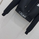 セリーヌ服 CELINE 2024新作 カジュアルなスウェットシャツとパンツのスーツ