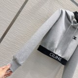 セリーヌ服 CELINE 2024新作 カジュアルなスウェットシャツとパンツのスーツ