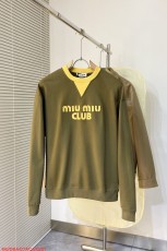 ミュウミュウ服 Miu Miu 2024新作 クルーネックスウェットシャツ