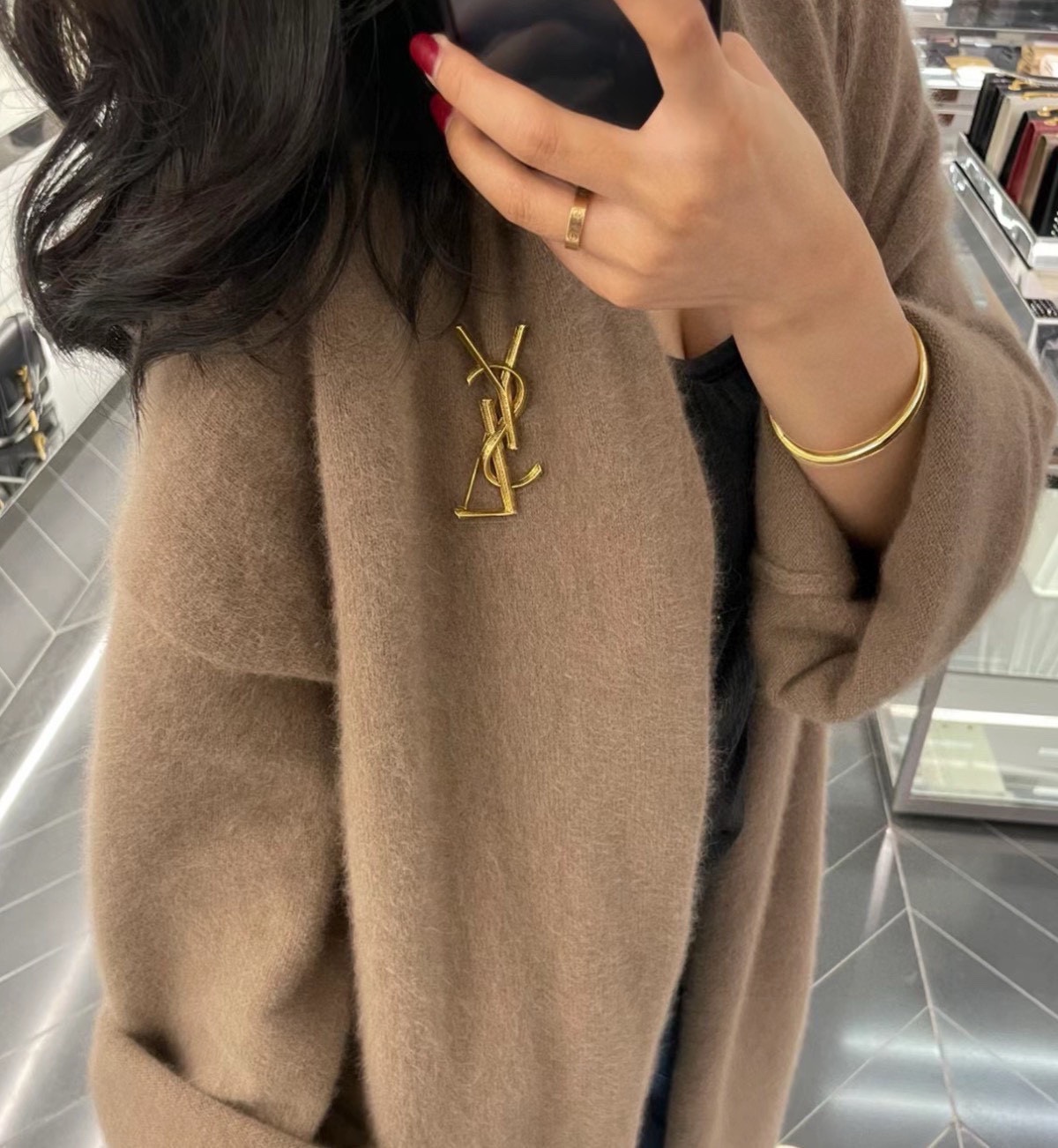 サンローランブローチ Yves Saint Laurent 2024新作 ブローチ