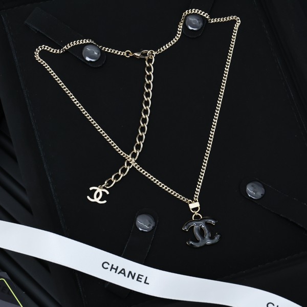 シャネルネックレス CHANEL 2024新作 デュアルCネックレス