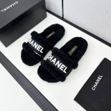 シャネル靴 CHANEL 2024新作 ウールのスリッパ