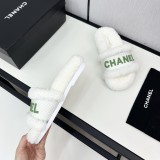 シャネル靴 CHANEL 2024新作 ウールのスリッパ