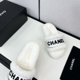 シャネル靴 CHANEL 2024新作 ウールのスリッパ