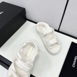 シャネル靴 CHANEL 2024新作 ラムウールモップ