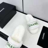 シャネル靴 CHANEL 2024新作 ウールのスリッパ