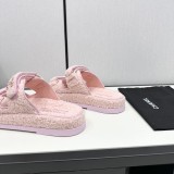 シャネル靴 CHANEL 2024新作 ラムウールモップ