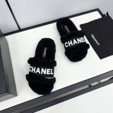 シャネル靴 CHANEL 2024新作 ウールのスリッパ