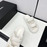 シャネル靴 CHANEL 2024新作 ラムウールモップ