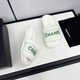 シャネル靴 CHANEL 2024新作 ウールのスリッパ