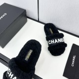 シャネル靴 CHANEL 2024新作 ウールのスリッパ