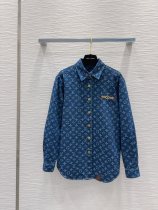 ルイヴィトン服 LOUIS VUITTON 2024新作 デニムシャツ