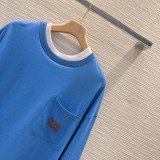 ミュウミュウ服 Miu Miu 2024新作 ピュアコットンTシャツ