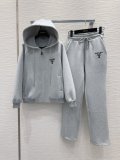 プラダ服 PRADA 2024新作 フード付きスウェットシャツセット