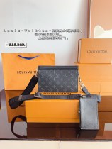 ルイヴィトンバッグ LOUIS VUITTON 2024新作 ポシェット トリオ メンズ バッグ 2-in-1