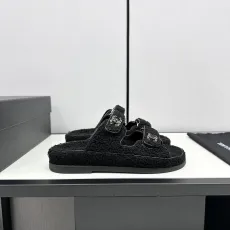 シャネル靴 CHANEL 2024新作 ラムウールモップ