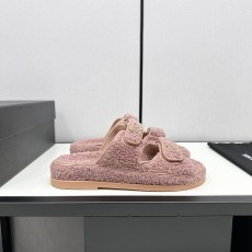 シャネル靴 CHANEL 2024新作 ラムウールモップ