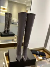 サンローラン靴 Yves Saint Laurent 2024新作 尖ったつま先のハイヒールブーツ