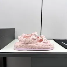 シャネル靴 CHANEL 2024新作 ラムウールモップ