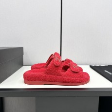 シャネル靴 CHANEL 2024新作 ラムウールモップ