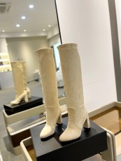 サンローラン靴 Yves Saint Laurent 2024新作 尖ったつま先のハイヒールブーツ