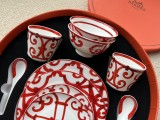 エルメス食器 HERMES 2024新作 ハイボーンチャイナ食器セット