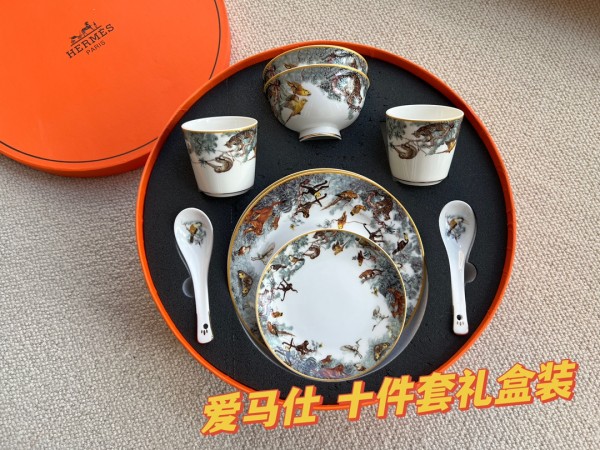 エルメス食器 HERMES 2024新作 ハイボーンチャイナ食器セット