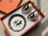エルメス食器 HERMES 2024新作 ボーンチャイナのカップ＆ソーサーセット