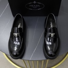 プラダ靴 PRADA 2024新作 ビジネスカジュアル革靴