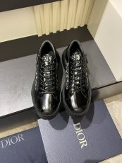 ディオール靴 DIOR 2024新作 クラシックなレザースニーカー