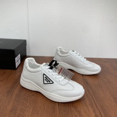 プラダ靴 PRADA 2024新作 フルレザースニーカー