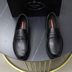 プラダ靴 PRADA 2024新作 ビジネスカジュアル革靴