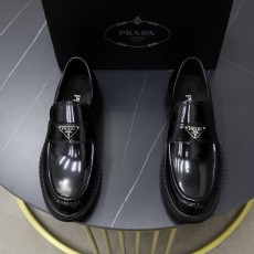 プラダ靴 PRADA 2024新作 ビジネスカジュアル革靴