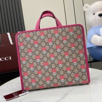 グッチバッグ GUCCI 2024新作 高品質 子供用プリントトートバッグ