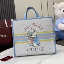 グッチバッグ GUCCI 2024新作 高品質 子供用プリントトートバッグ