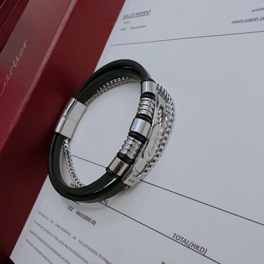 カルティエブレスレット CARTIER 2024新作 牛革ブレスレット