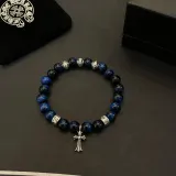 クロムハーツブレスレット CHROME HEARTS 2024新作 ブルーストーンブレスレット