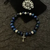 クロムハーツブレスレット CHROME HEARTS 2024新作 ブルーストーンブレスレット