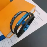 ルイヴィトンブレスレット LOUIS VUITTON 2024新作 牛革ブレスレット